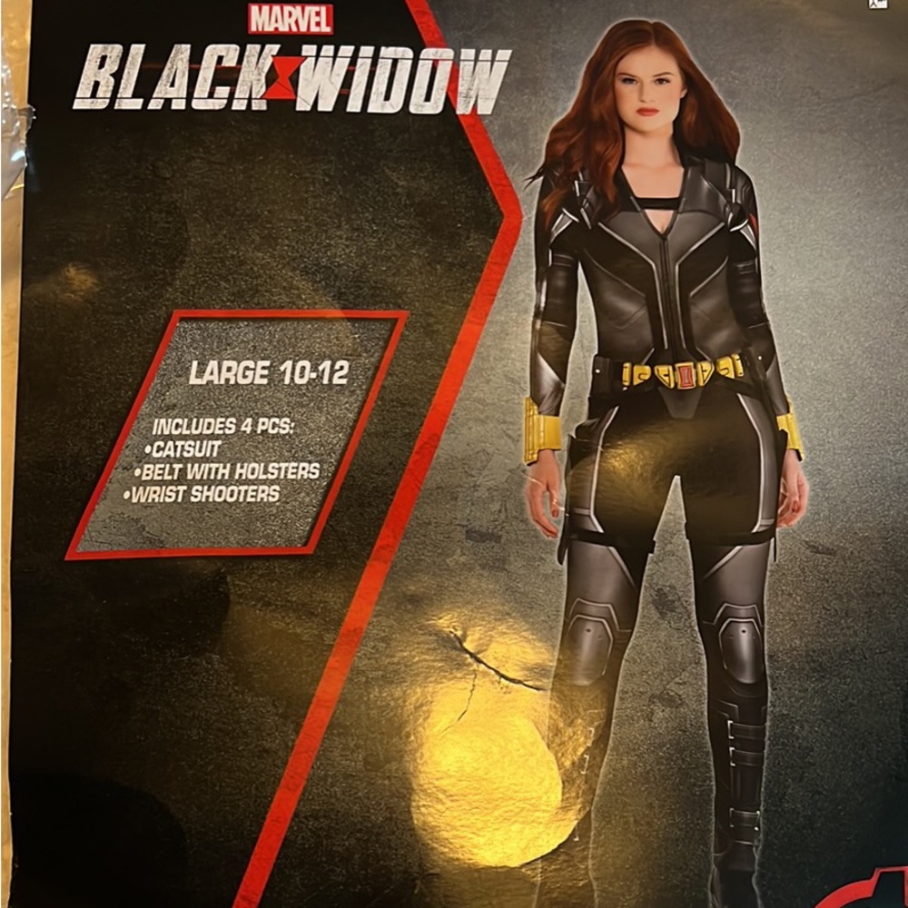 Marvel Black Widow Womens Costume + red wig
